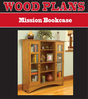 Mission Bookcase Woodworking Plan